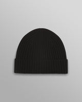 wax london men's Belvoir - Black Wool Fisherman Beanie
