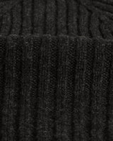 wax london men's Belvoir - Charcoal Wool Fisherman Beanie