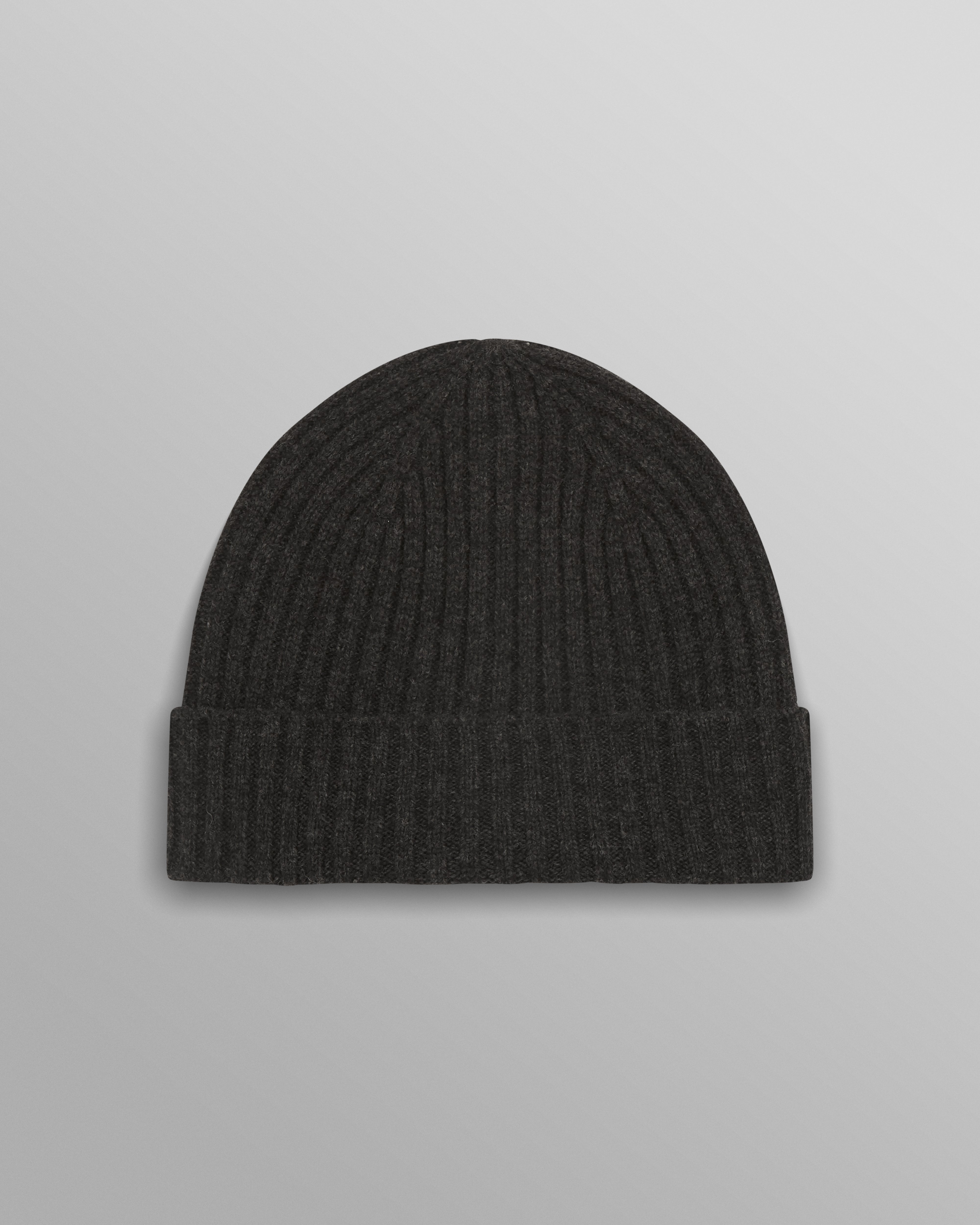 wax london men's Belvoir - Charcoal Wool Fisherman Beanie