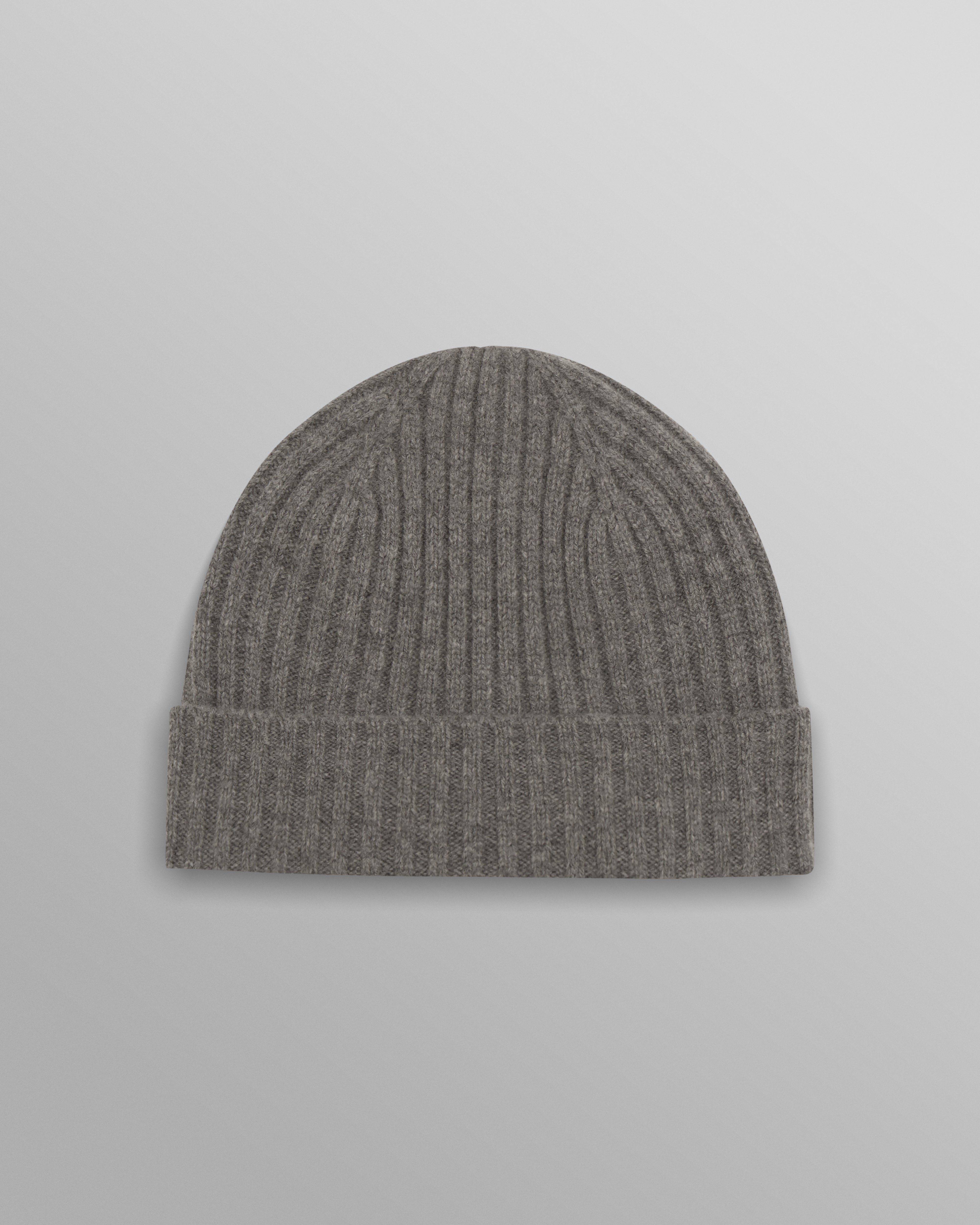 wax london men's Belvoir - Grey Wool Fisherman Beanie