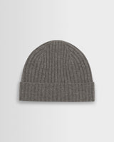 wax london men's Belvoir - Grey Wool Fisherman Beanie