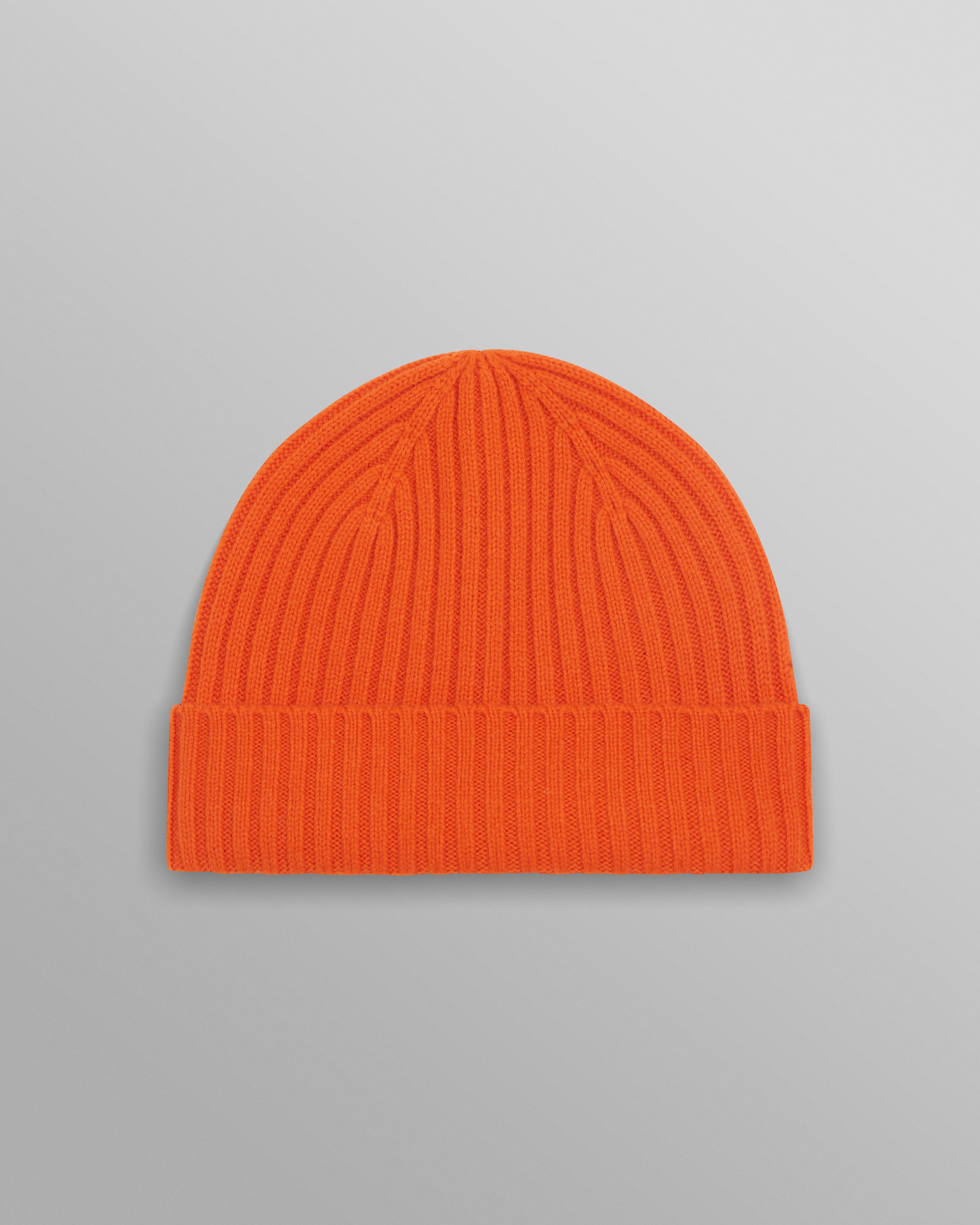 wax london men's Belvoir - Orange Wool Fisherman Beanie