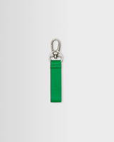 wax london men's Boston - Bright Green Grain Leather Keyring