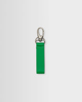 wax london men's Boston - Bright Green Grain Leather Keyring