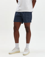 Brockwell - Blue Tile Seersucker Swim Short