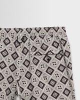 Brockwell - Ecru And Black Seersucker Swim Short