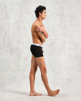 wax london men's Brodie - Black Stretch Cotton Boxers