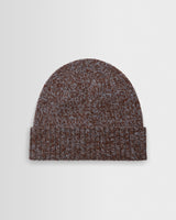 wax london men's Brook - Brown And Grey Twisted Fleck Wool Beanie