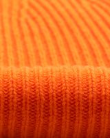 wax london men's Brook - Orange Single Rib Wool Beanie