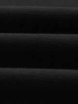 wax london men's Carter - Black Open Collar Milano Knit Polo