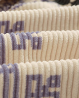 wax london men's Cartha - Ecru Geometric Corduroy Jacket