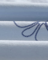 wax london men's Corey - Blue Cross Stitch Doodle Cotton-Linen Shirt