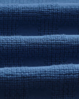 wax london men's Corey - Blue Dobby Check Cotton Shirt