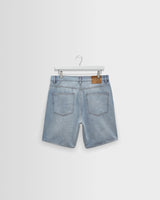 wax london men's Dalston - Light Blue Denim Shorts