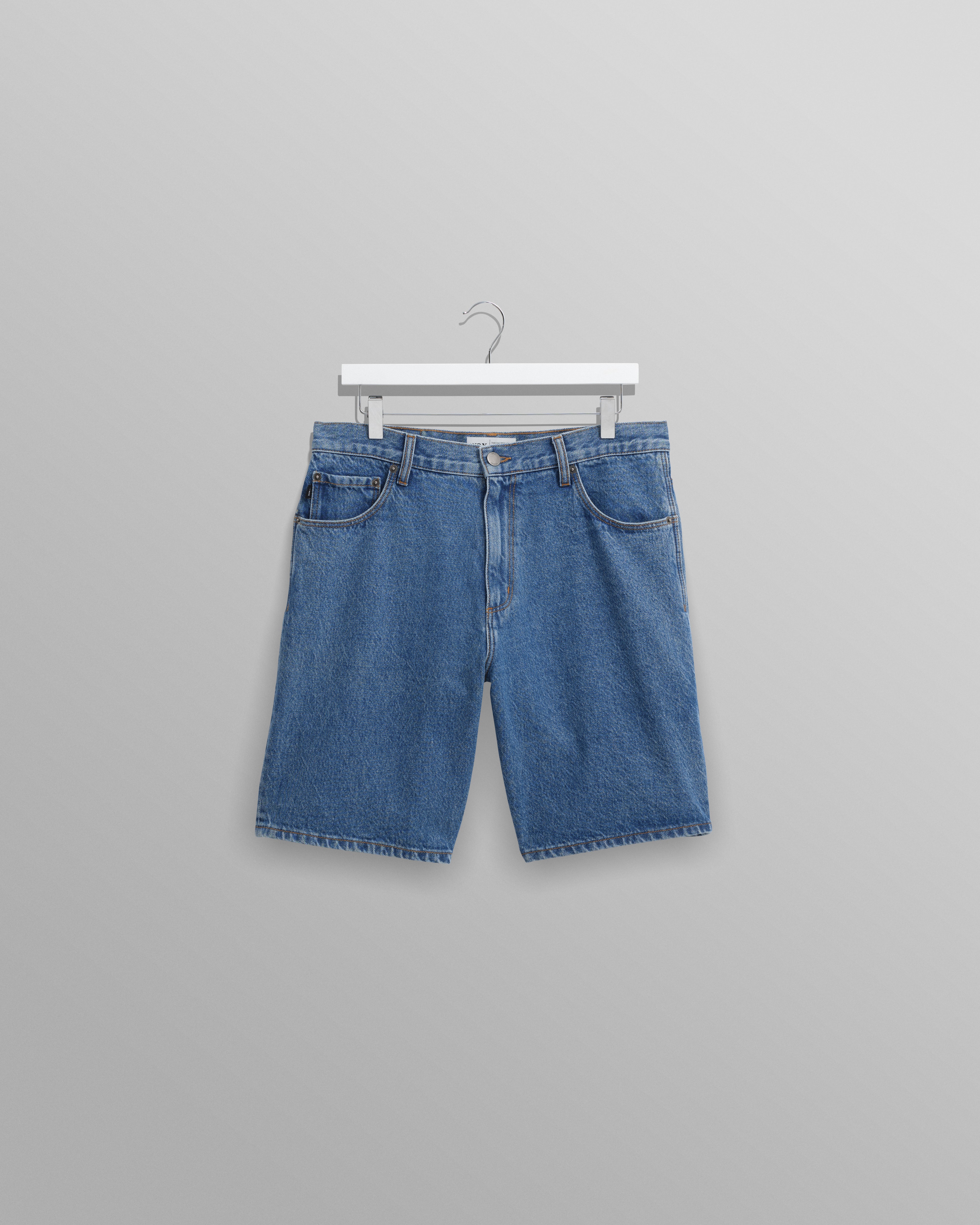 Men's Mid-Blue Denim Shorts | Wax London