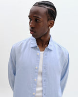 Dartford - Pale Blue Washed Linen Shirt