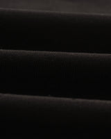 wax london men's Dean - Black Embroidered Logo Organic Cotton T-Shirt