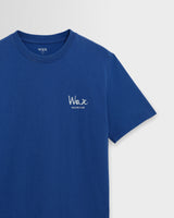 Dean - Blue And Ecru Sailing Map Print T-Shirt
