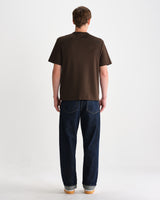 wax london men's Dean - Brown Peached Short-Sleeve T-Shirt