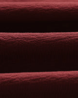 wax london men's Dean - Burgundy Textured Organic Cotton T-Shirt