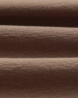 wax london men's Dean - Dusty Brown Textured Organic Cotton T-Shirt