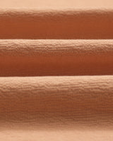 wax london men's Dean - Dusty Orange Textured Organic Cotton T-Shirt