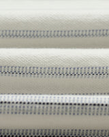 Dean - Ecru And Blue Stitch Stripe Organic Cotton T-Shirt