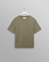wax london men's Dean - Green Textured Organic Cotton T-Shirt