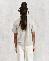 wax london men's Dean - Grey Marl Textured Organic Cotton T-Shirt