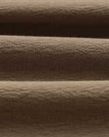 wax london men's Dean - Khaki Brown Textured Organic Cotton T-Shirt