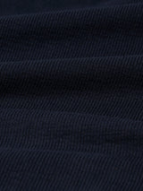 wax london men's Dean - Navy Textured Organic Cotton T-Shirt