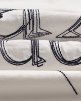 wax london men's Dean - Off White Scribble Text T-Shirt