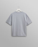 wax london men's Dean - Pale Blue Textured Organic Cotton T-Shirt