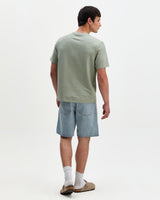 Dean - Sage Textured Organic Cotton T-Shirt