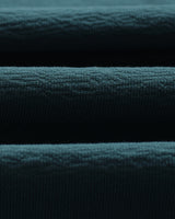 wax london men's Dean - Teal Textured Organic Cotton T-Shirt