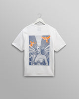 wax london men's Dean - White London Venus Graphic Organic Cotton T-Shirt