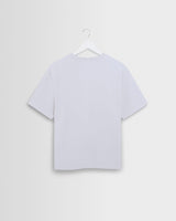wax london men's Dean - White Textured Organic Cotton T-Shirt