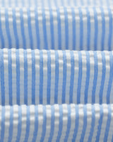 Didcot - Blue And Ecru Doodle Seersucker Short-Sleeve Shirt