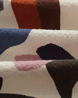 Didcot - Ecru And Multicolour Abstract Shapes Short-Sleeve Shirt