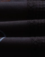 wax london men's Didcot - Navy Doodle Embroidered Short-Sleeve Shirt