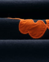 wax london men's Didcot - Navy Floral Appliqué Short-Sleeve Shirt