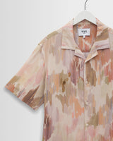 wax london men's Didcot - Pastel And Multicolour Floral Short-Sleeve Shirt