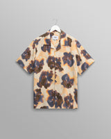wax london men's Didcot - Peach Floral Blur Short-Sleeve Shirt