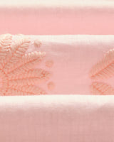 wax london men's Didcot - Pink Flower Embroidered Short-Sleeve Shirt