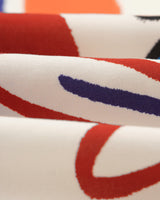 wax london men's Didcot - Red And Blue Scribble Print Short-Sleeve Shirt