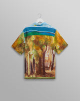 wax london men's Didcot - Watercolour Abstract Painting Short-Sleeve Shirt