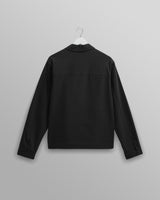 wax london men's Eldon - Black Cotton Seersucker Jacket
