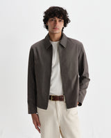 wax london men's Eldon - Brown Micro Puppytooth Jacket