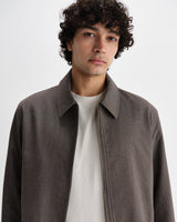 wax london men's Eldon - Brown Micro Puppytooth Jacket