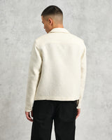 wax london men's Eldon - Ecru Meadow Jacquard Jacket